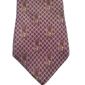 Lourie's Purple Silk Paisley Tie by Equus